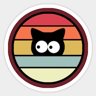 Kitty Circle Sticker